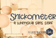 Snickometer Font Poster 1