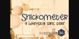 Snickometer Font Poster 1