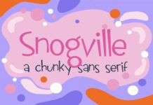 Snogville Font Poster 1