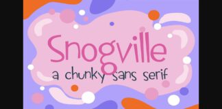Snogville Font Poster 1