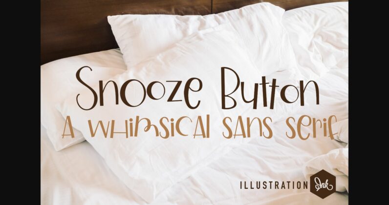 Snooze Button Font Poster 3