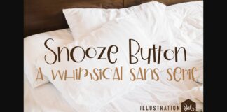 Snooze Button Font Poster 1