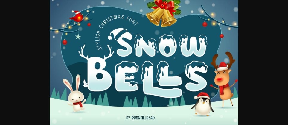Snow Bells Font Poster 3