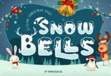 Snow Bells Font Poster 1