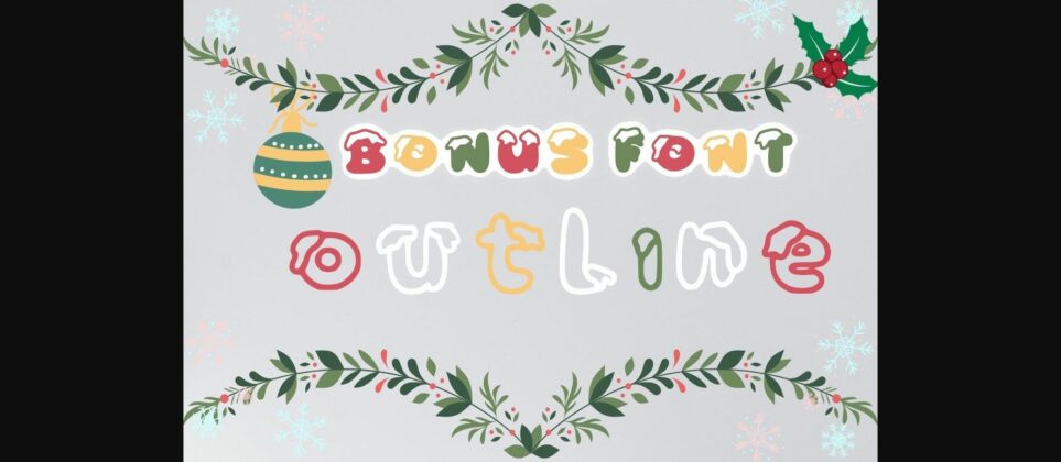 Snow Christmas Font Poster 4