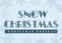 Snow Christmas Font Poster 1