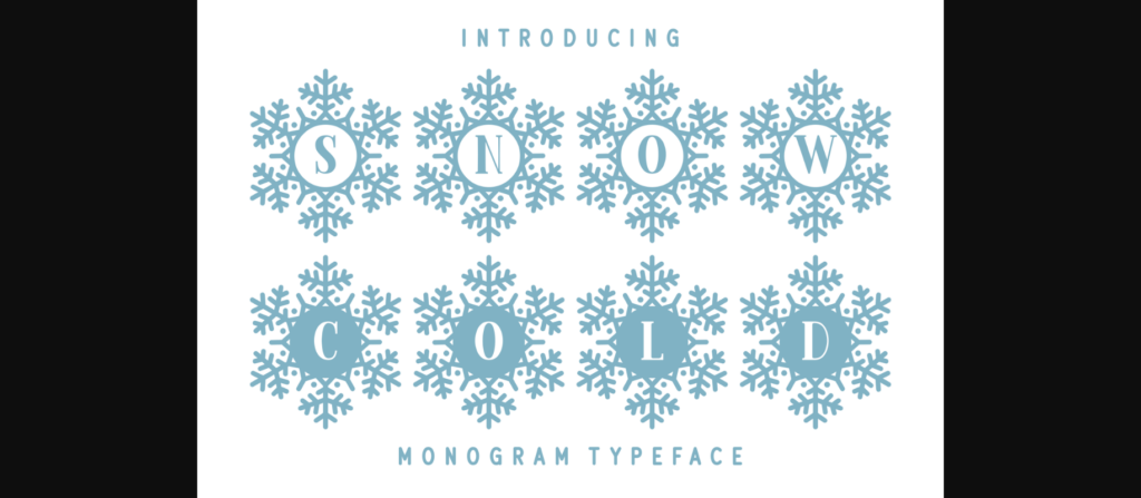 Snow Cold Font Poster 3