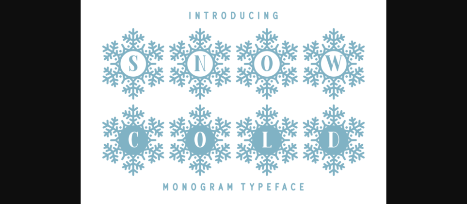 Snow Cold Font Poster 3