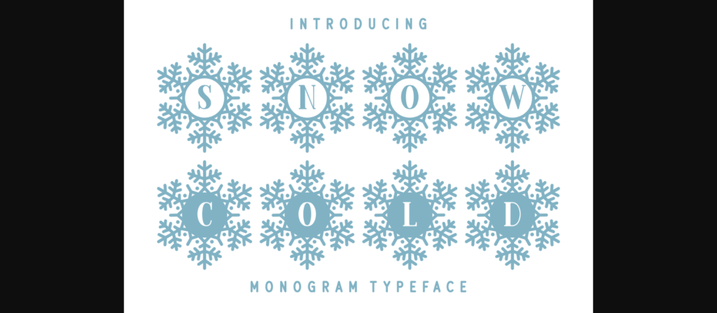 Snow Cold Font Poster 1