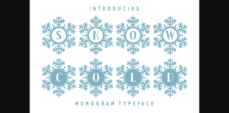 Snow Cold Font Poster 1