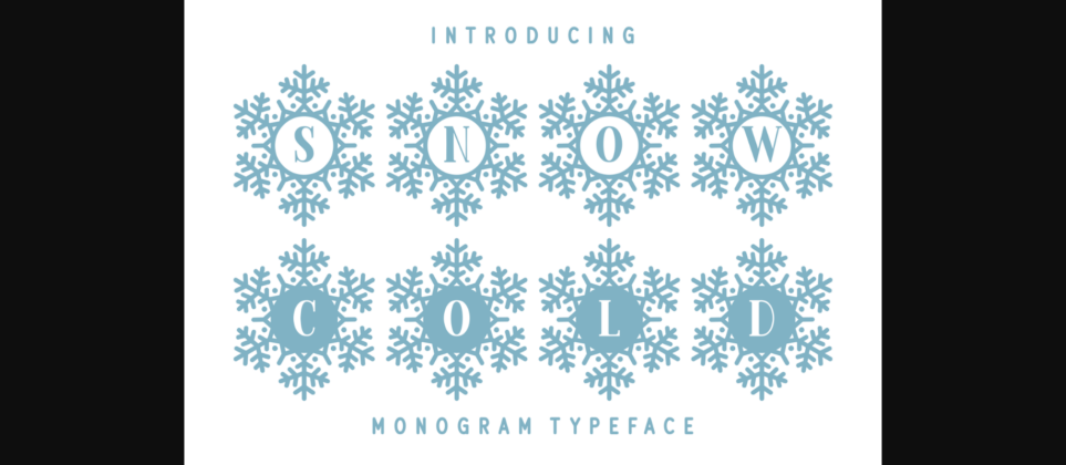 Snow Cold Font Poster 1