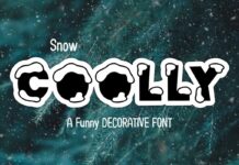 Snow Coolly Font Poster 1