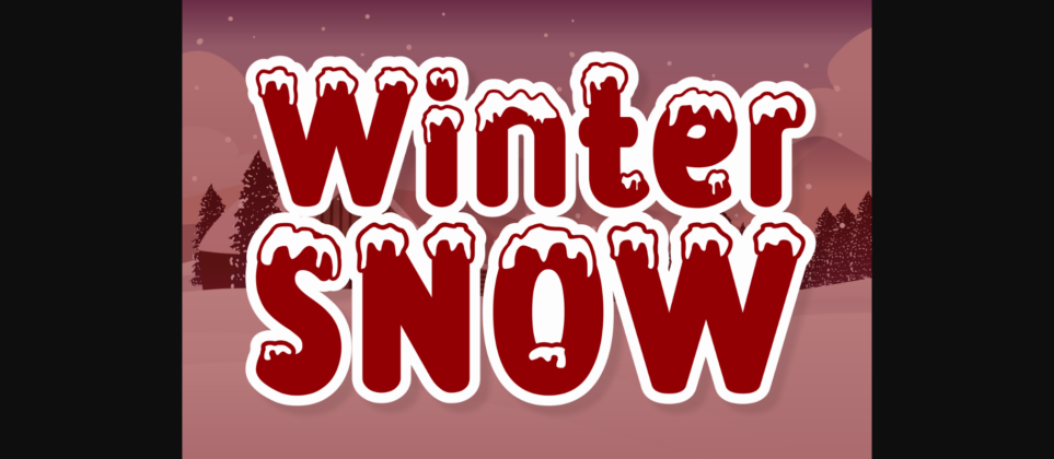Snow Game Font Poster 5