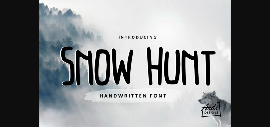 Snow Hunt Font Poster 3
