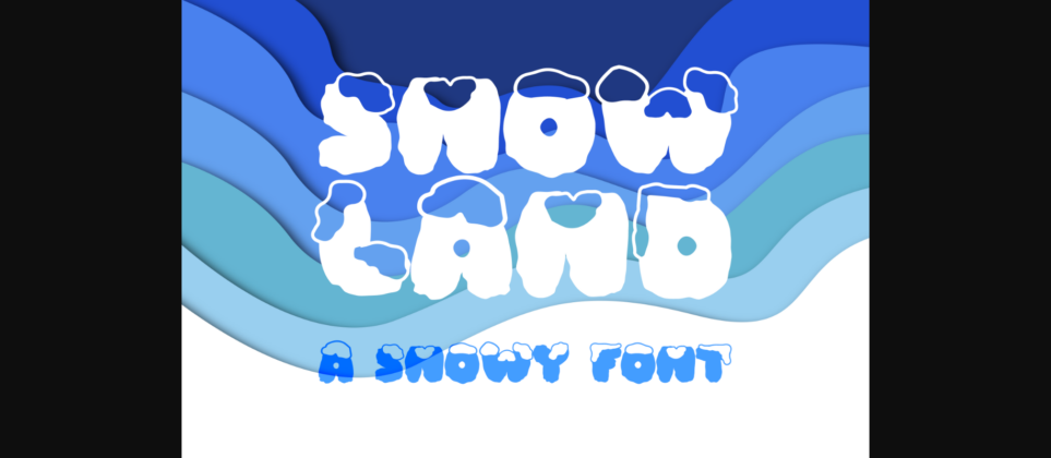Snow Land Font Poster 3