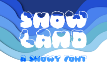 Snow Land Font Poster 1