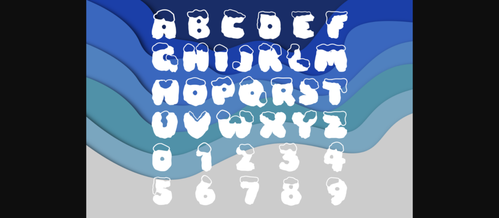 Snow Land Font Poster 4