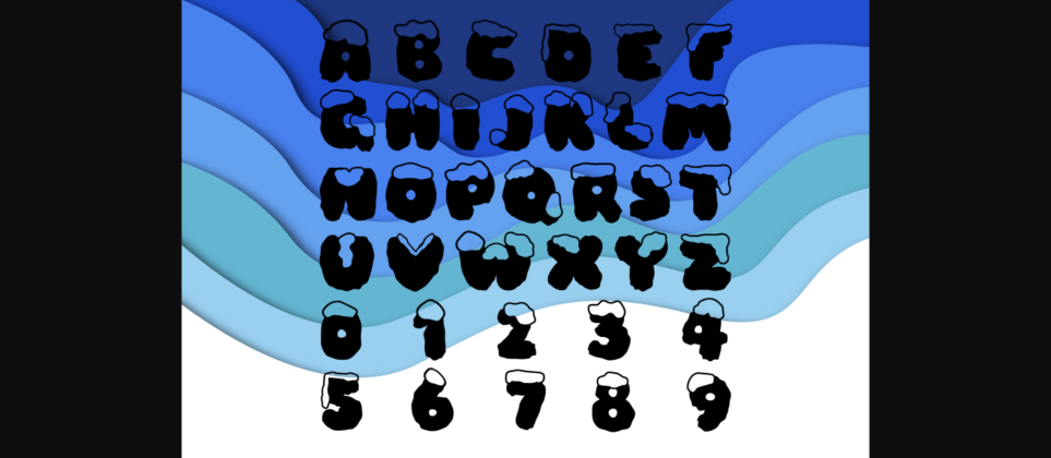 Snow Land Font Poster 5