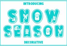 Snow Season Font Poster 1