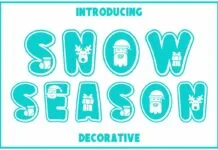 Snow Season Font Snow Season Font Poster 1