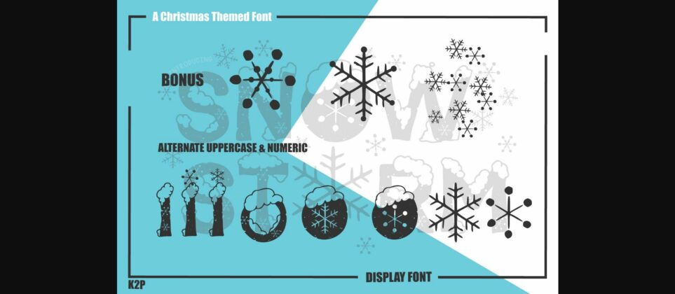 Snow Storm Font Poster 9
