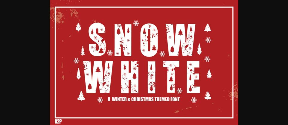 Snow White Font Poster 3