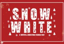 Snow White Font Poster 1