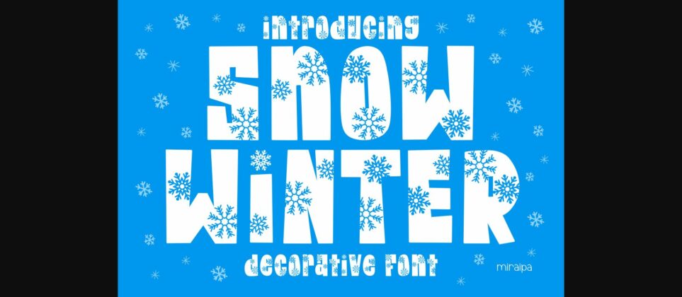 Snow Winter Font Poster 3
