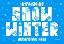 Snow Winter Font Poster 1