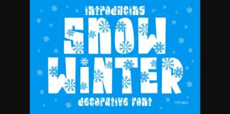 Snow Winter Font Poster 1