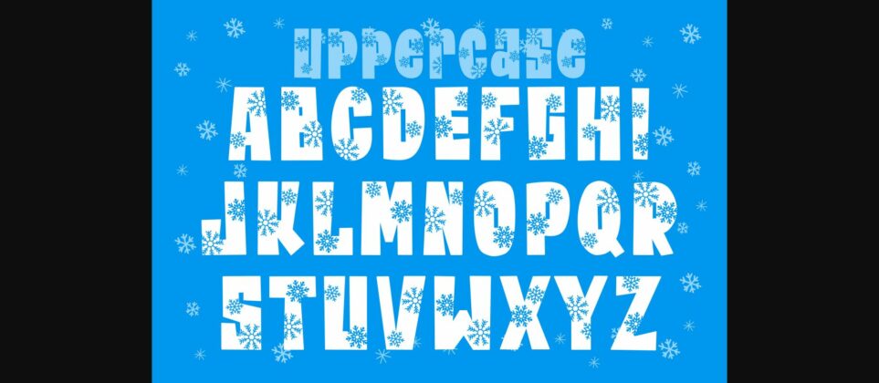 Snow Winter Font Poster 5