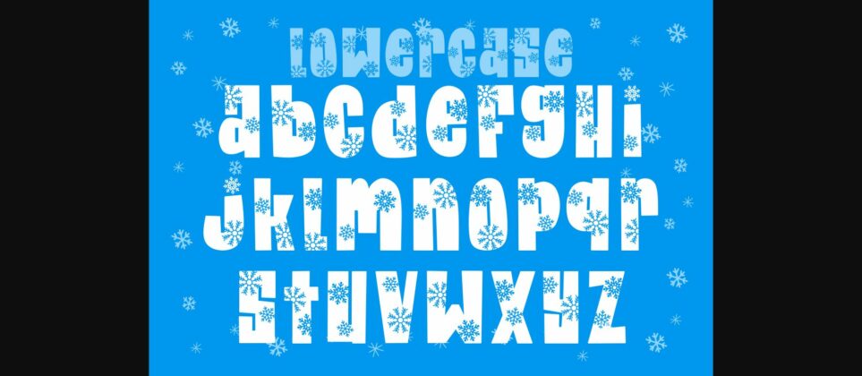 Snow Winter Font Poster 6