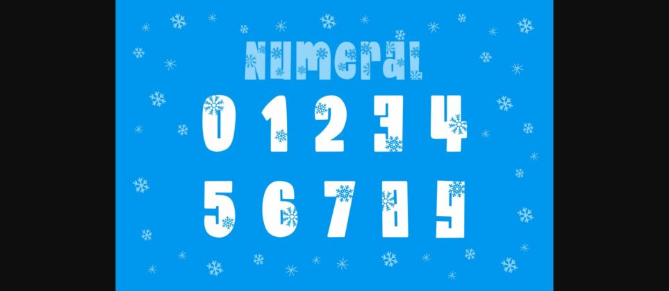 Snow Winter Font Poster 7
