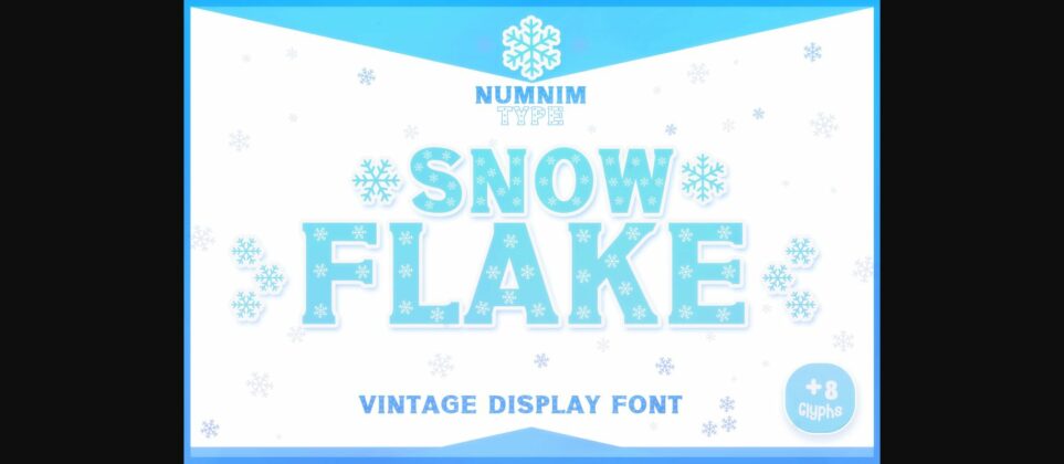 Snowflake Font Poster 3