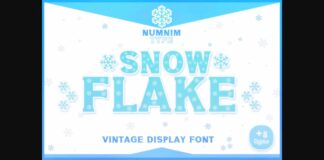 Snowflake Font Poster 1