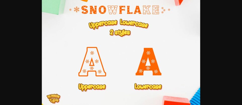 Snowflake Font Poster 7
