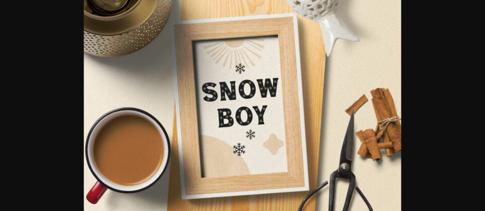 Snowflake Font Poster 10