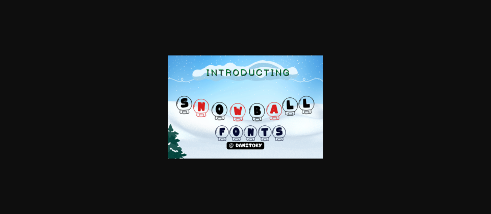 Snowball Font Poster 3