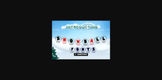 Snowball Font Poster 1