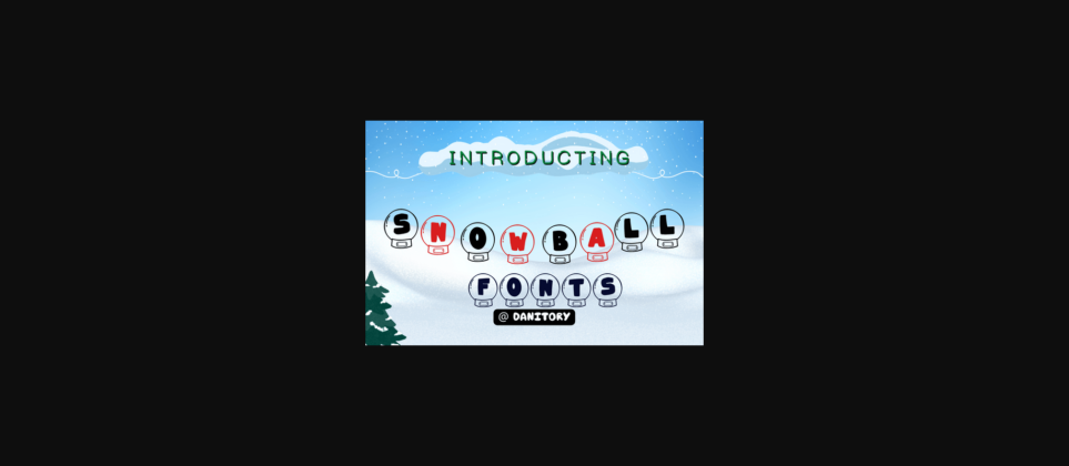 Snowball Font Poster 1