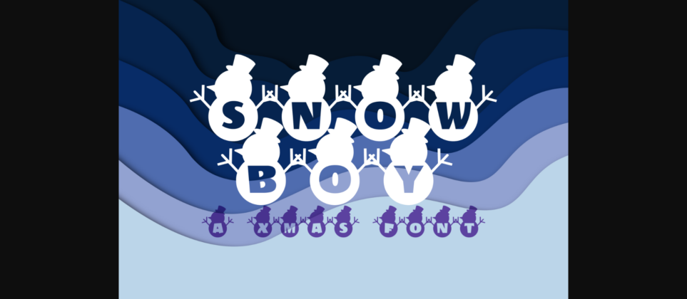 Snowboy Font Poster 3