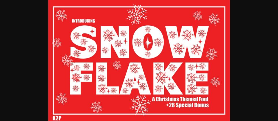 Snowflake Font Poster 3