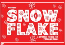 Snowflake Font Poster 1