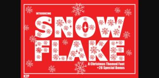 Snowflake Font Poster 1