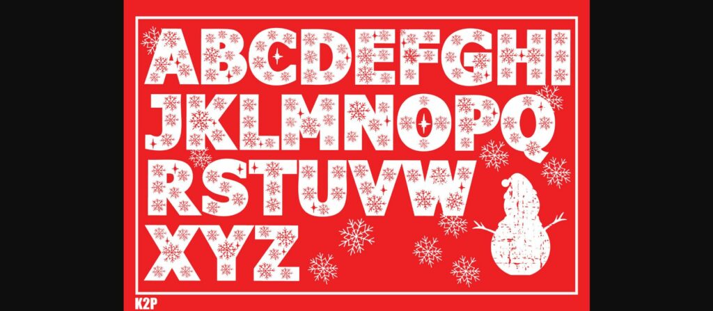 Snowflake Font Poster 5