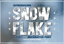 Snowflake Font Poster 1