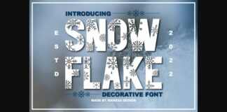 Snowflake Font Poster 1