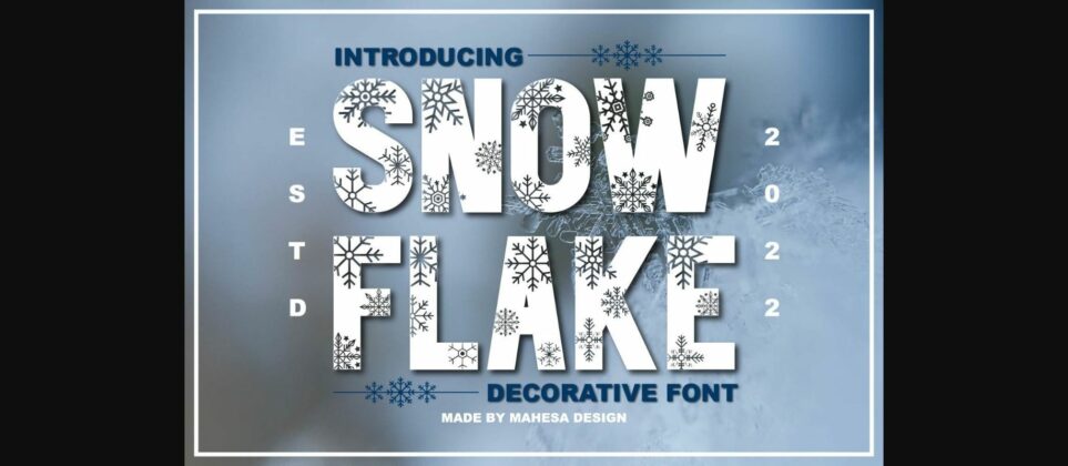 Snowflake Font Poster 1