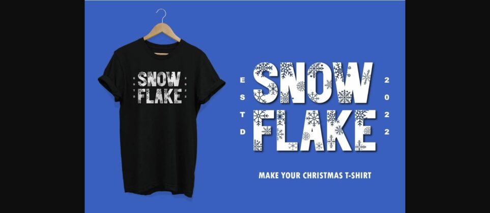 Snowflake Font Poster 10