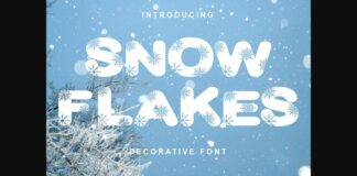 Snowflake Font Poster 1